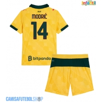 Camisa de time de futebol AC Milan Luka Modric #14 Replicas 3º Equipamento Infantil 2025-26 Manga Curta (+ Calças curtas)